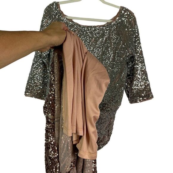 Boston Proper Size 14 Sequin Dress 100% Polyester Dry Clean Only, NWT - Picture 11 of 16